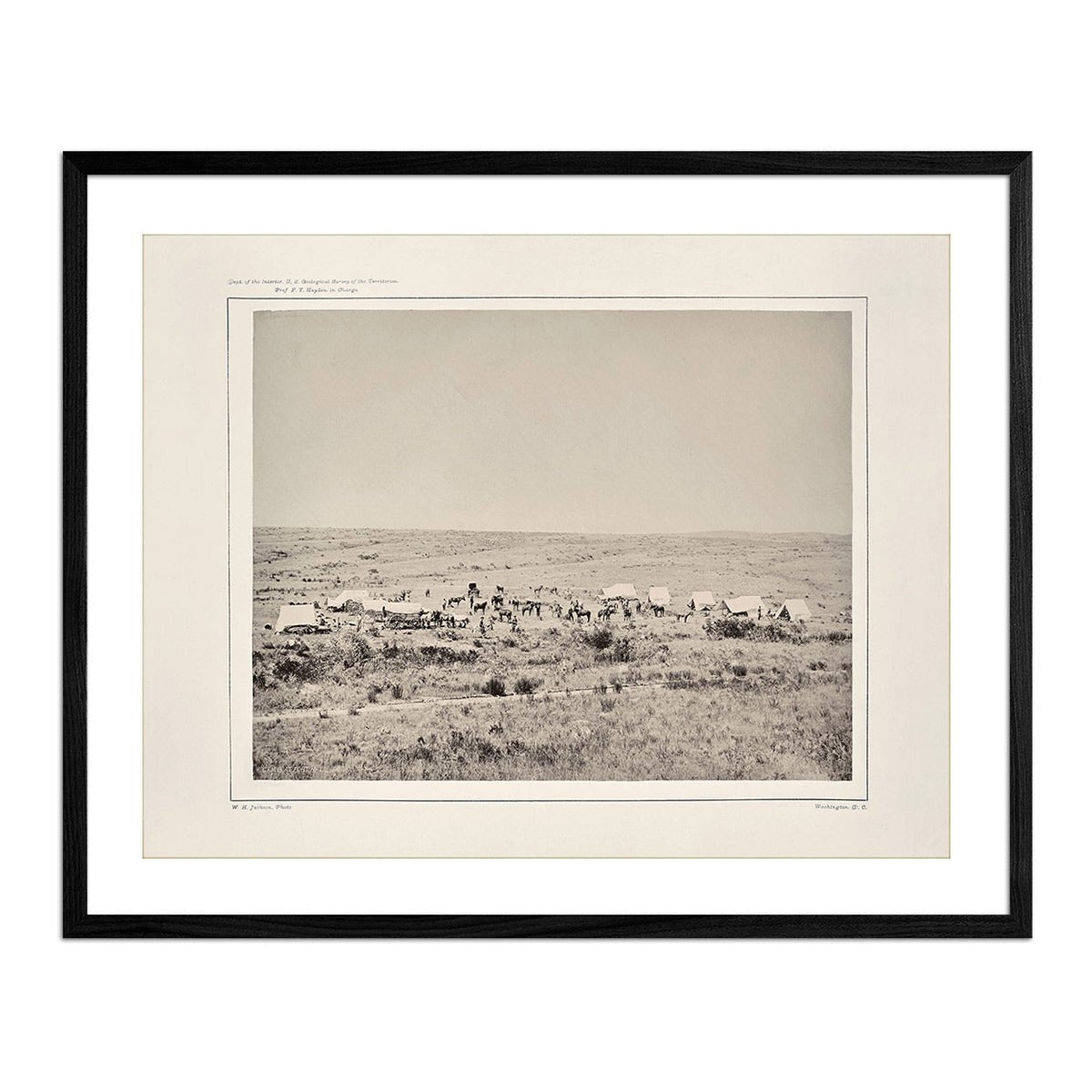 Camp of the Snake River Division at Fort Hall, Idaho, Yellowstone 1873 - Muir Way - Photograph