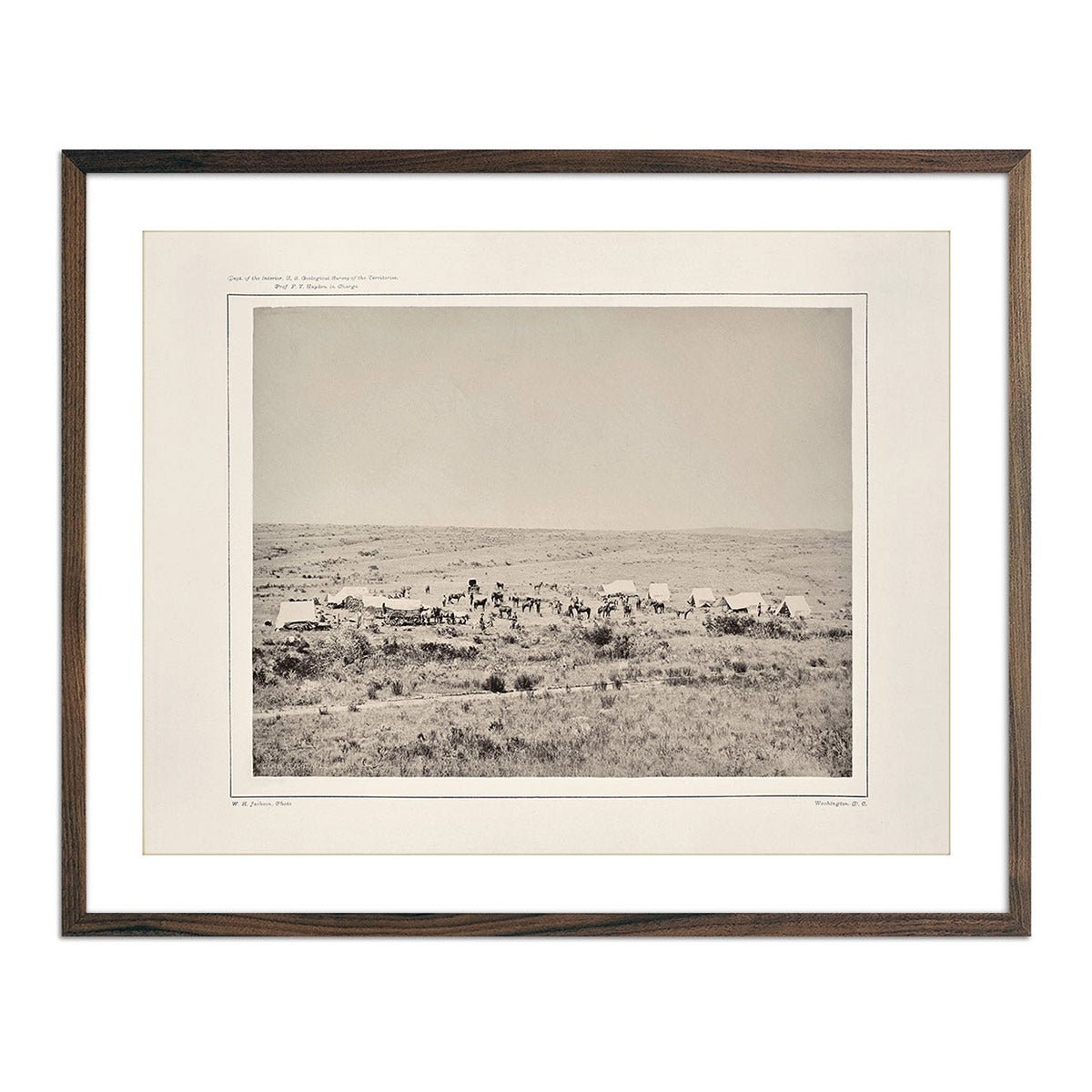 Camp of the Snake River Division at Fort Hall, Idaho, Yellowstone 1873 - Muir Way - Photograph