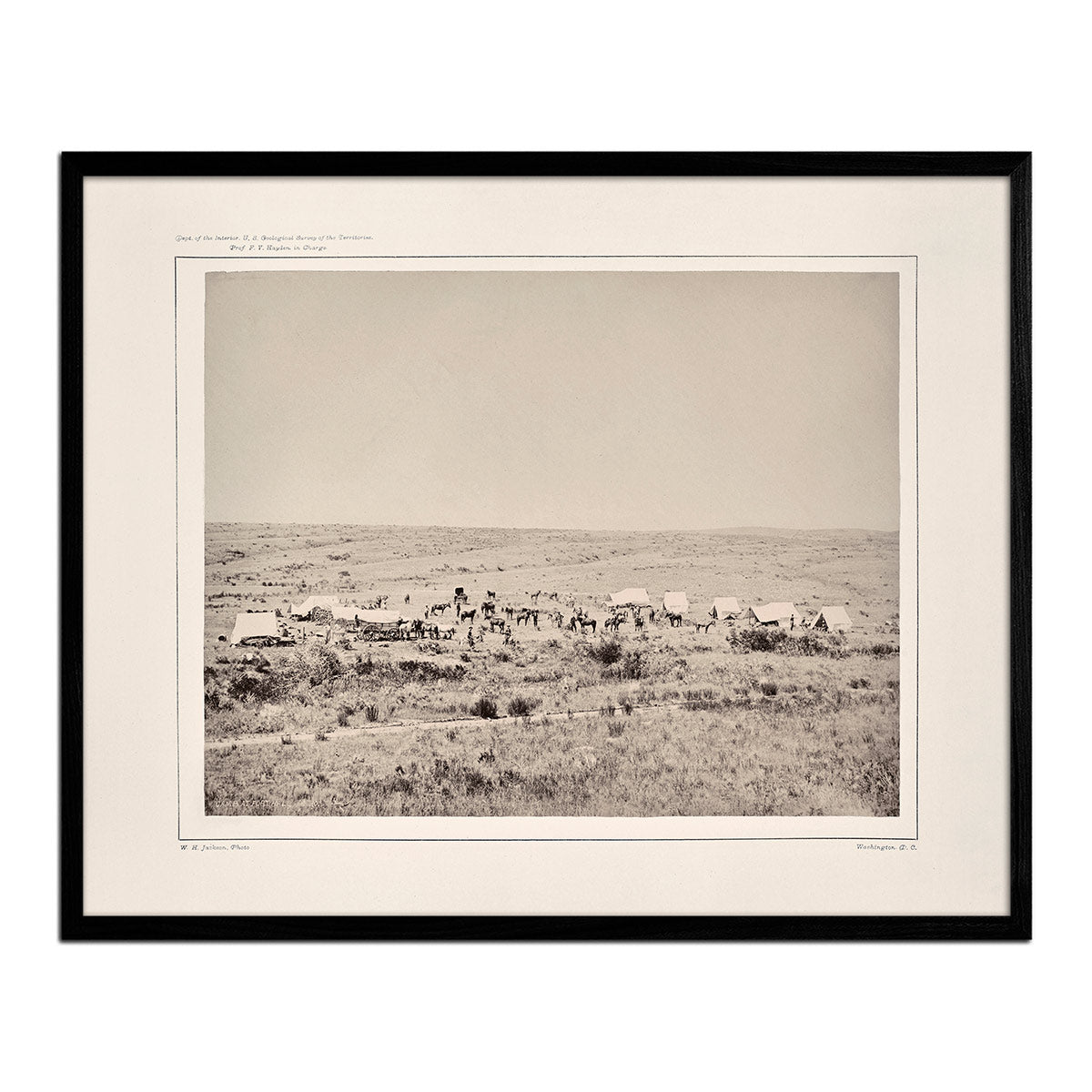 Camp of the Snake River Division at Fort Hall, Idaho, Yellowstone 1873 - Muir Way - Photograph