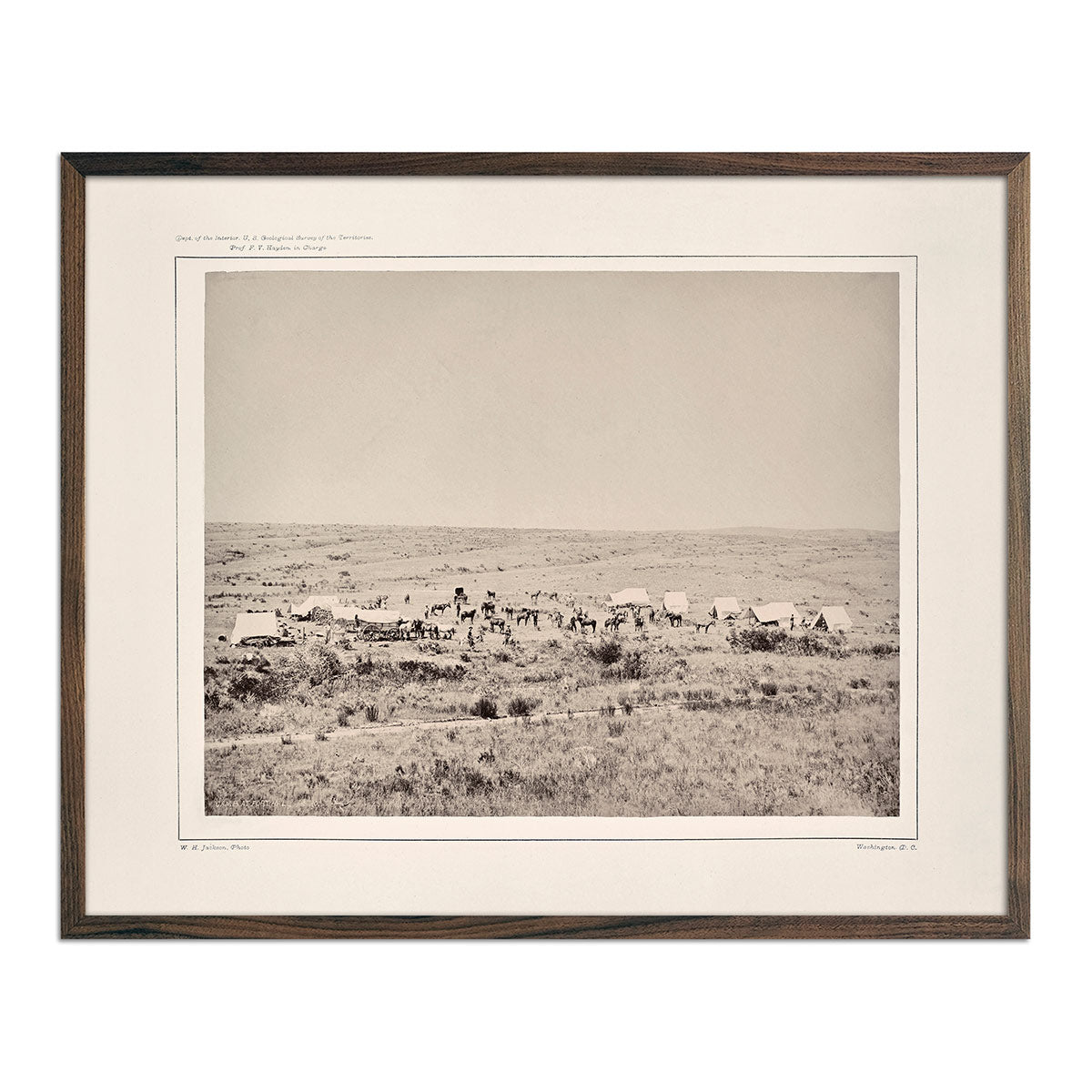 Camp of the Snake River Division at Fort Hall, Idaho, Yellowstone 1873 - Muir Way - Photograph