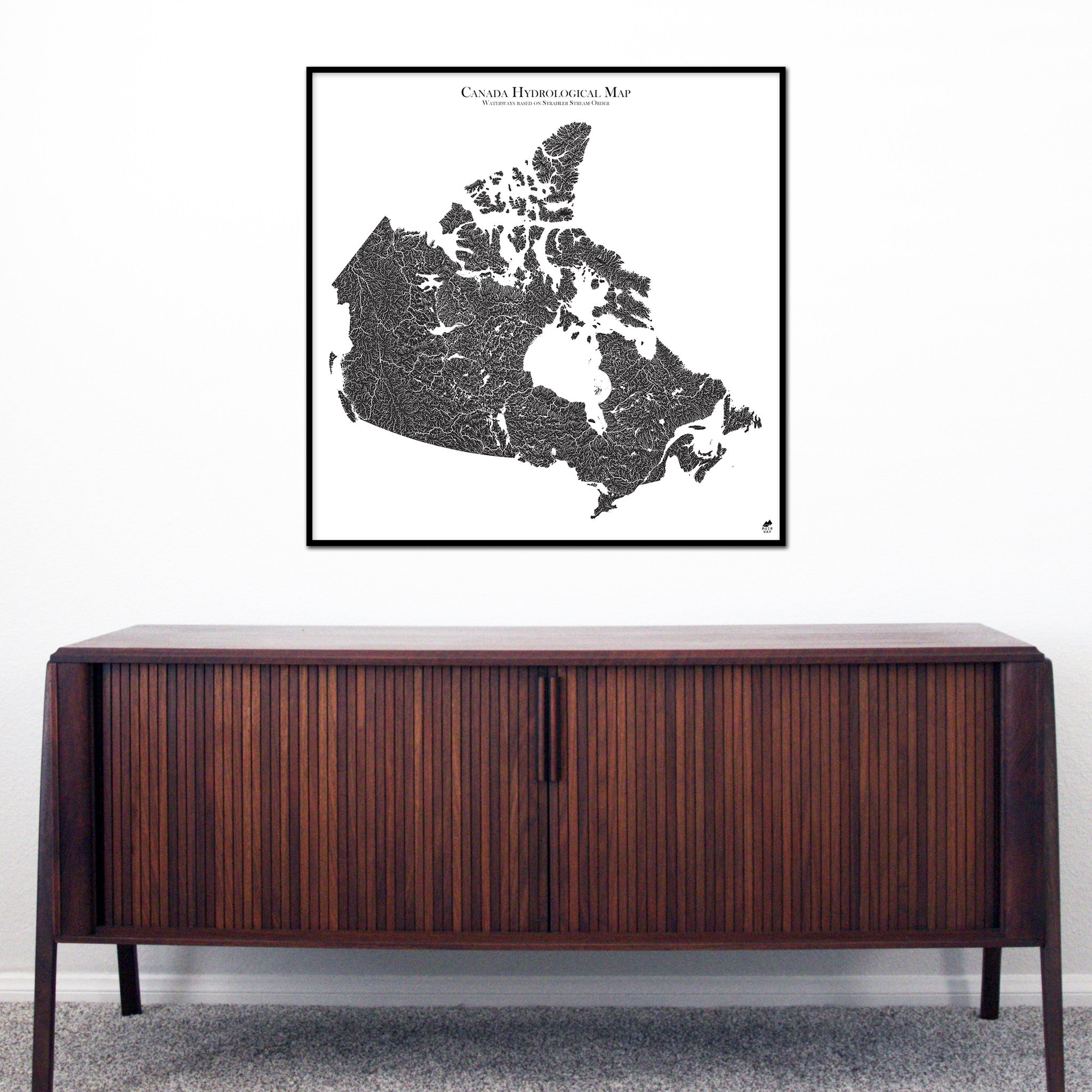 Hydrological Map of Canada - Muir Way - Hydrology