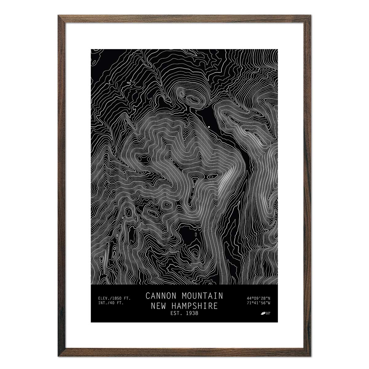 Cannon Mountain, New Hampshire - Muir Way - TOPO Series