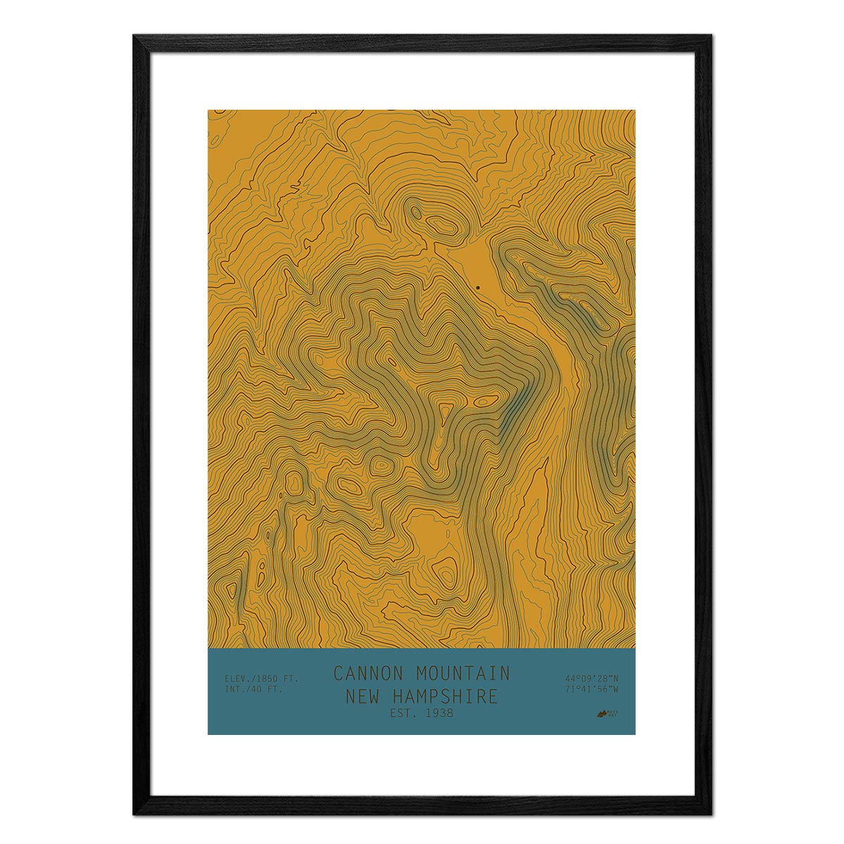 Cannon Mountain, New Hampshire - Muir Way - TOPO Series