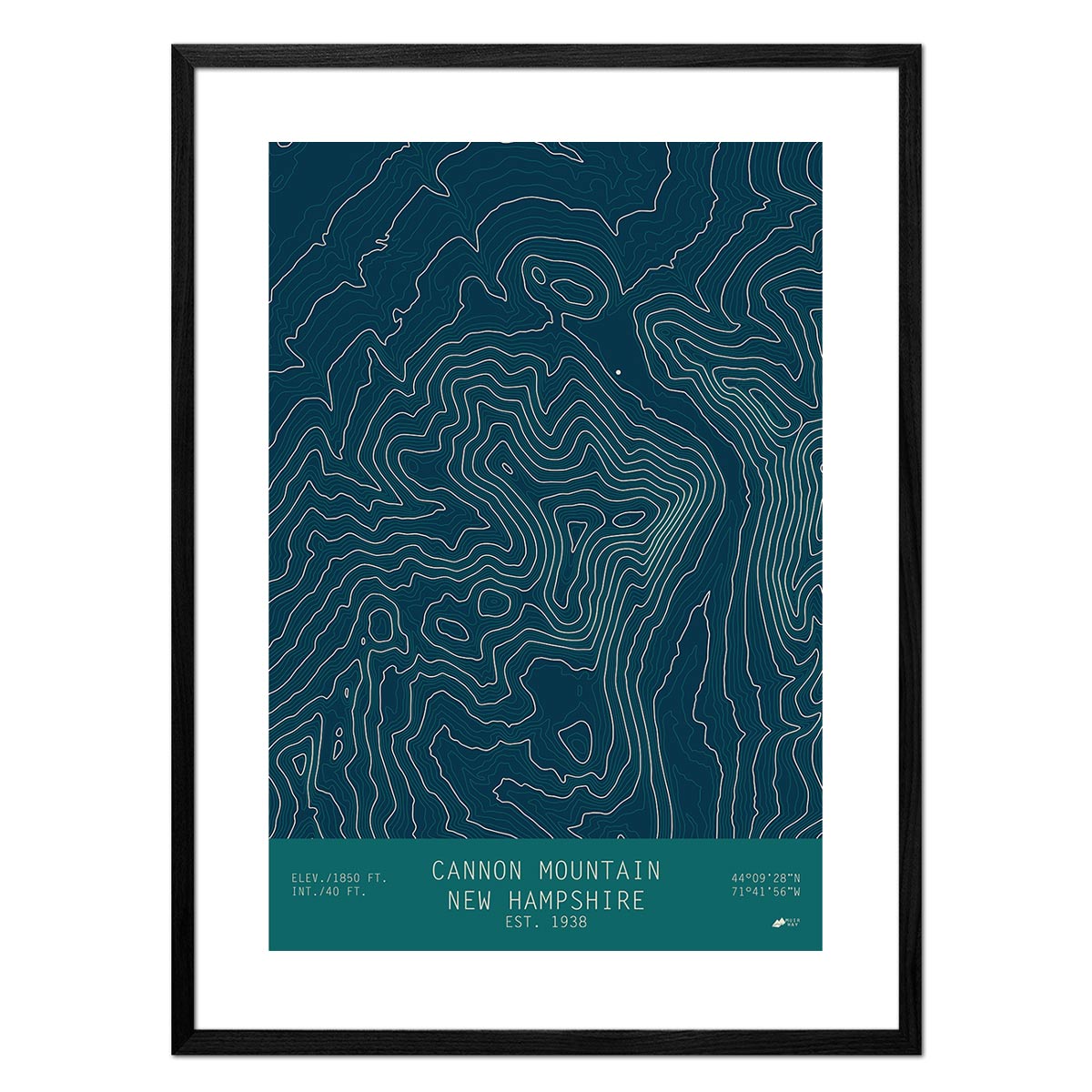 Cannon Mountain, New Hampshire - Muir Way - TOPO Series