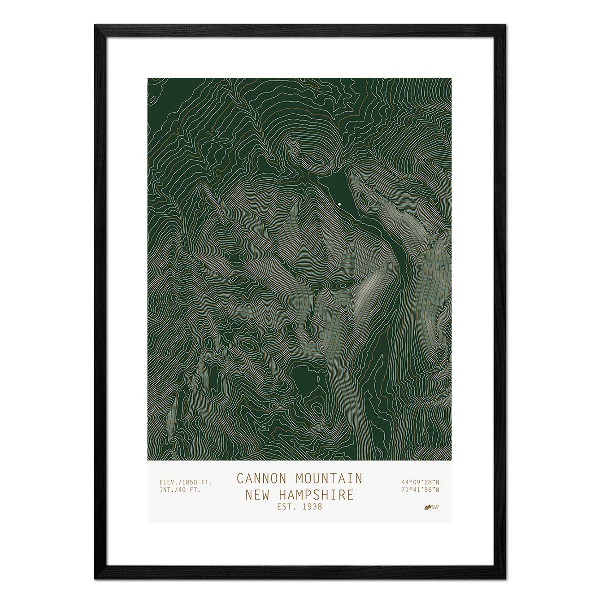 Cannon Mountain, New Hampshire - Muir Way - TOPO Series