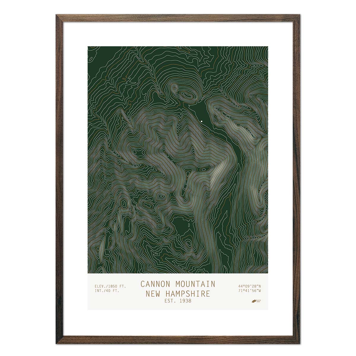 Cannon Mountain, New Hampshire - Muir Way - TOPO Series