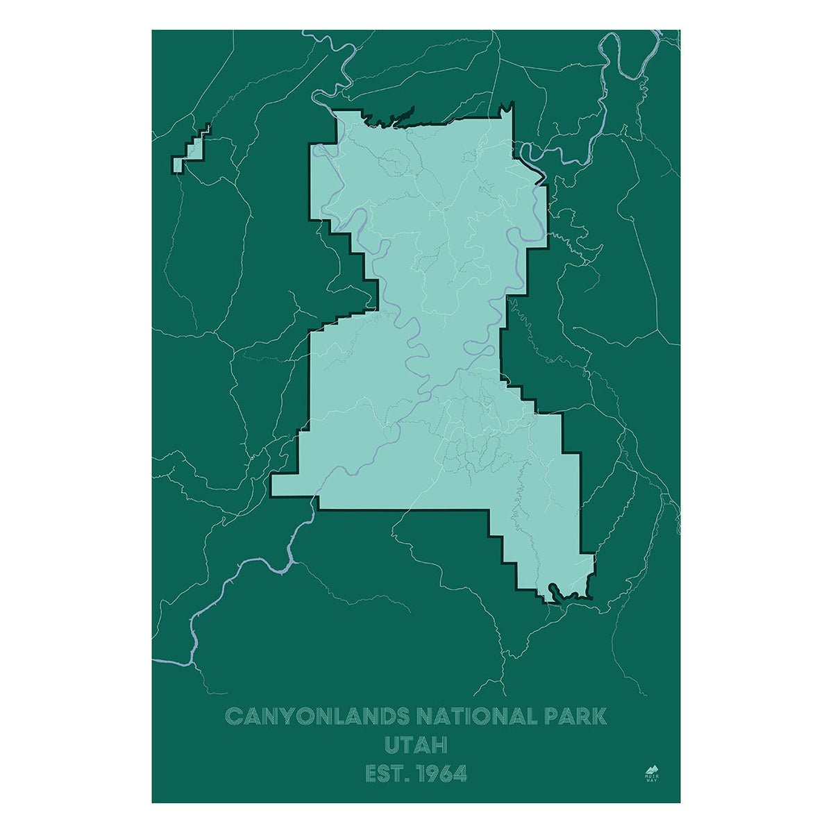 Canyonlands National Park Map - Muir Way - National Park