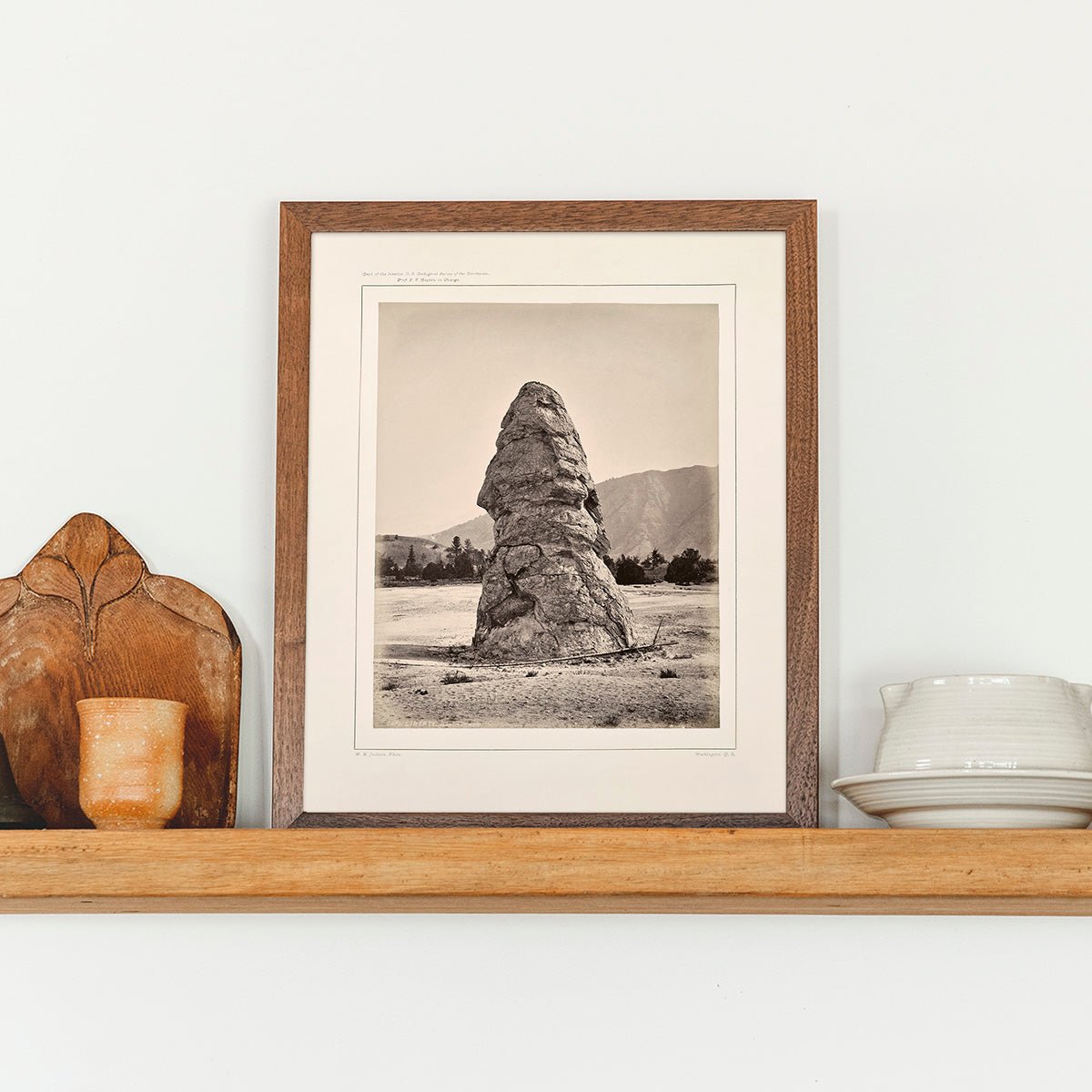 Cap of Liberty, Mammoth Hot Springs, Yellowstone 1873 - Muir Way - Photograph