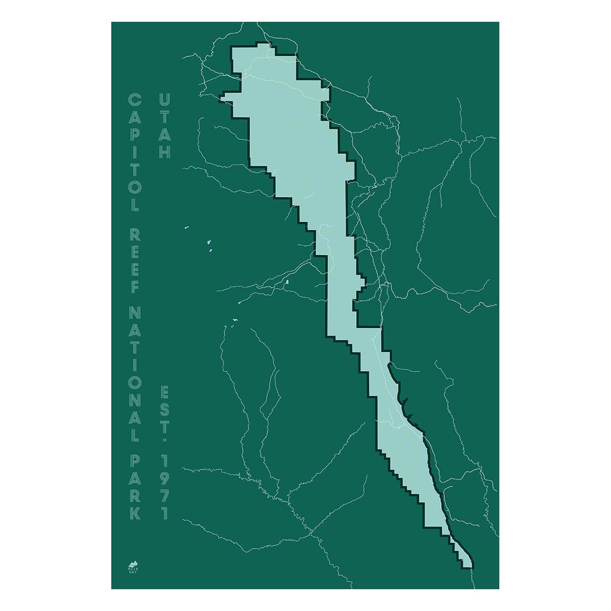 Capitol Reef National Park Map - Muir Way - National Park