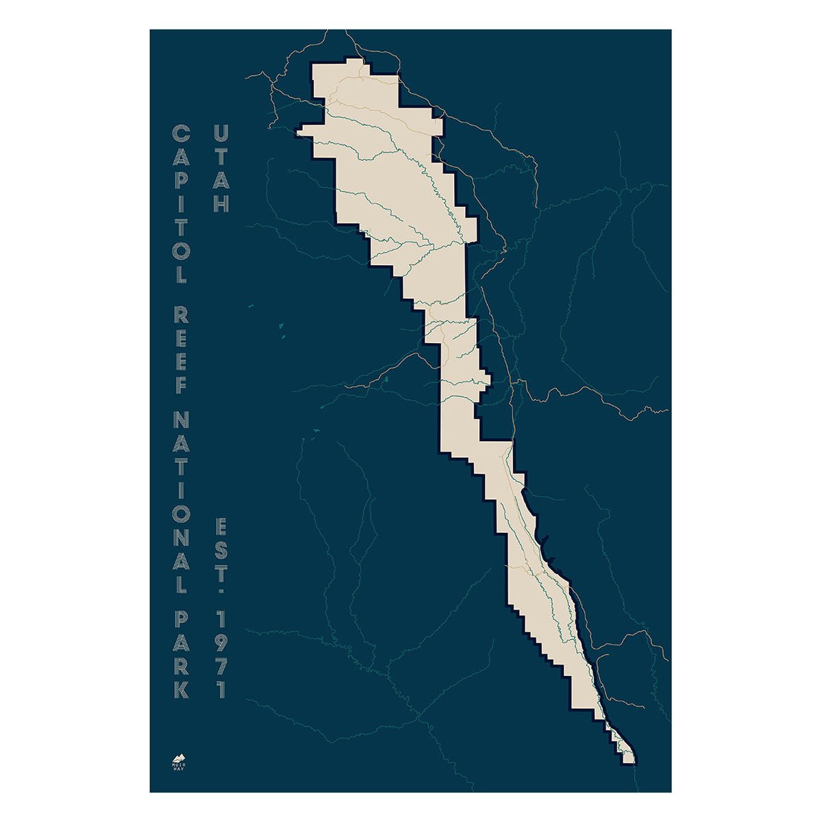 Capitol Reef National Park Map - Muir Way - National Park