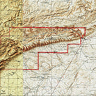Carlsbad Caverns Shaded Relief Map - Muir Way - Relief Series