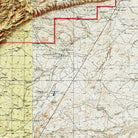 Carlsbad Caverns Shaded Relief Map - Muir Way - Relief Series
