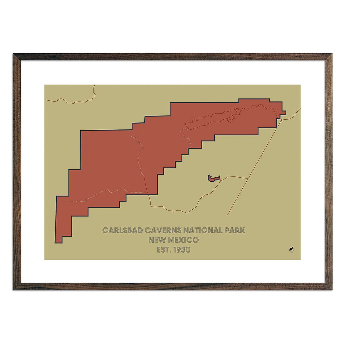 Carlsbad Caverns National Park Map - Muir Way - National Park