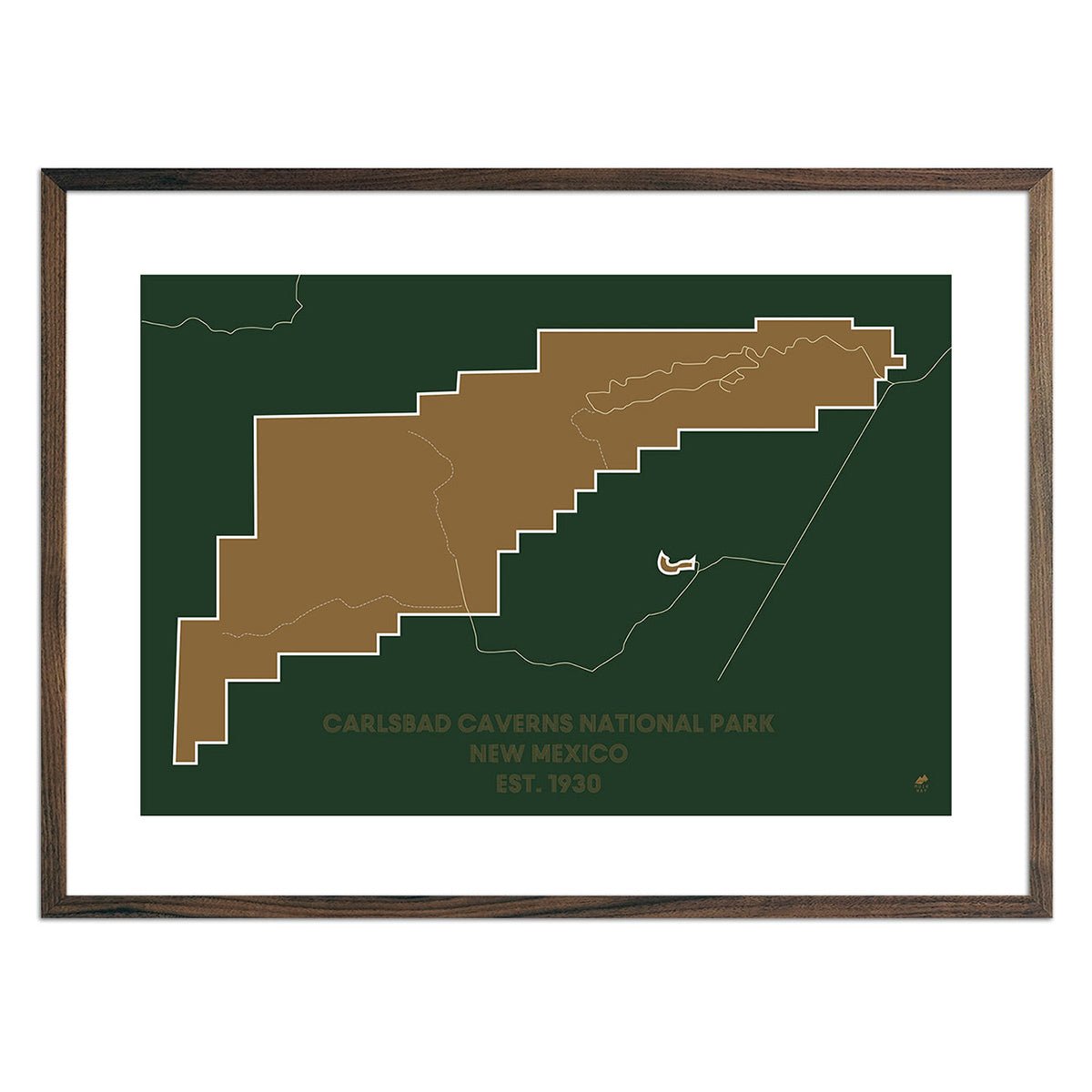 Carlsbad Caverns National Park Map - Muir Way - National Park