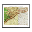 Carlsbad Caverns Shaded Relief Map - Muir Way - Relief Series