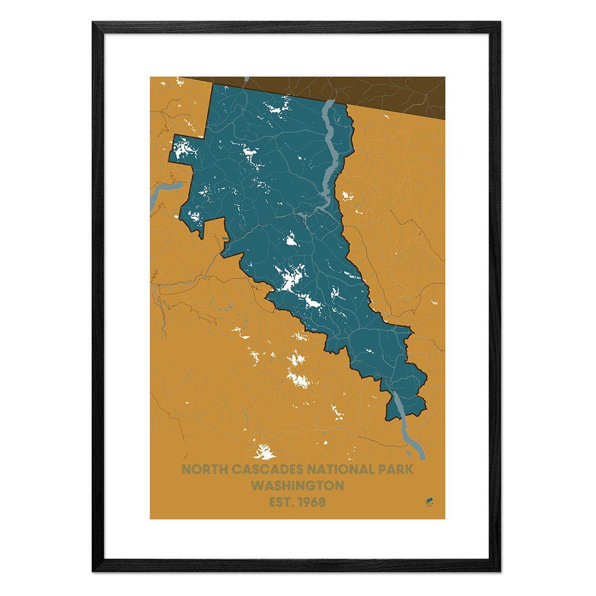 North Cascades National Park Map - Muir Way - National Park