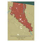 North Cascades National Park Map - Muir Way - National Park