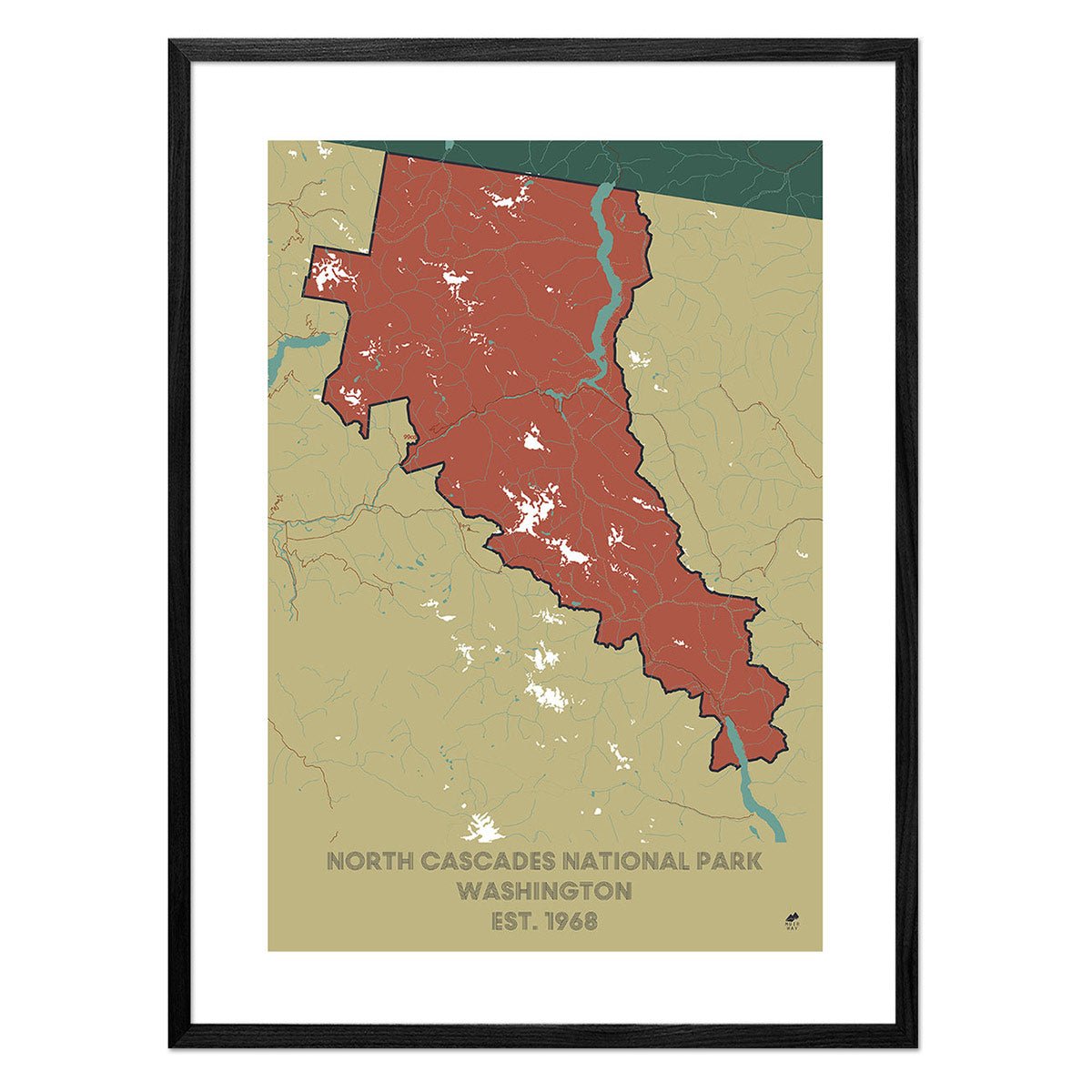 North Cascades National Park Map - Muir Way - National Park