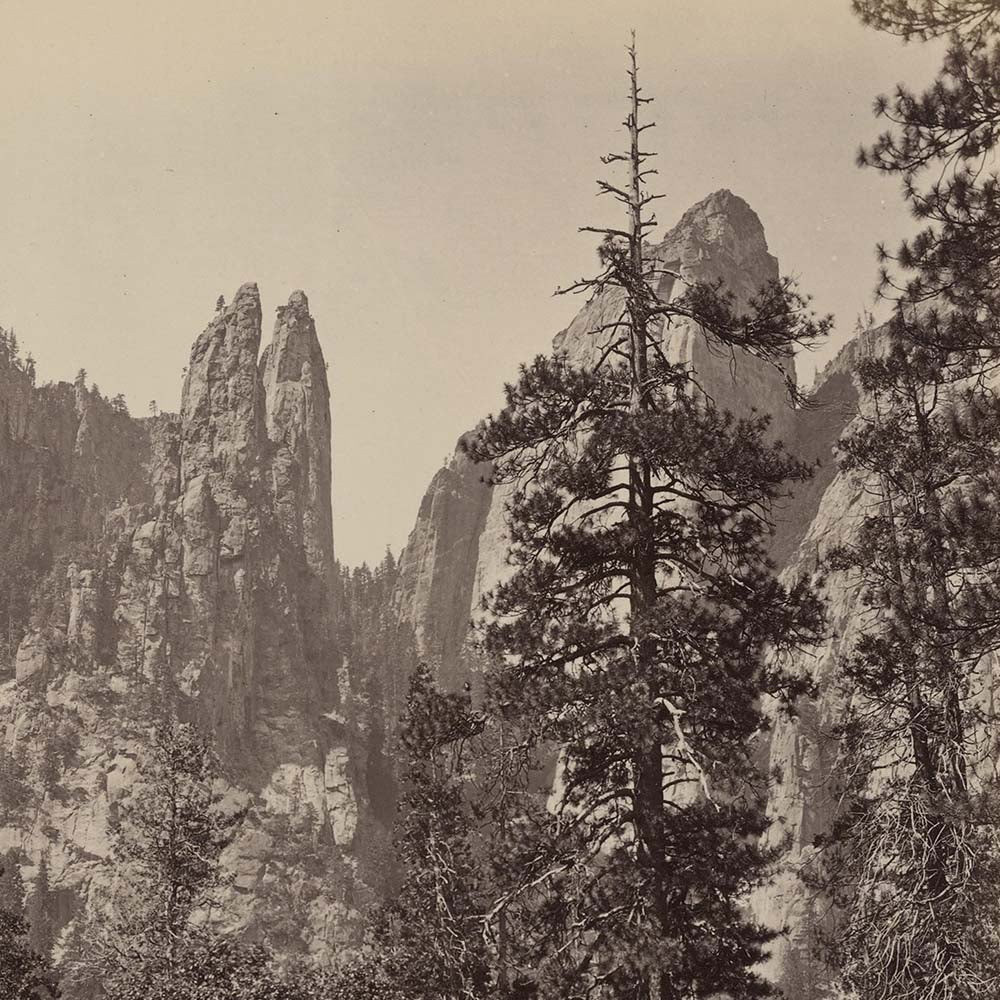 Cathedral Spires, Yosemite 1868 - Muir Way - Photograph