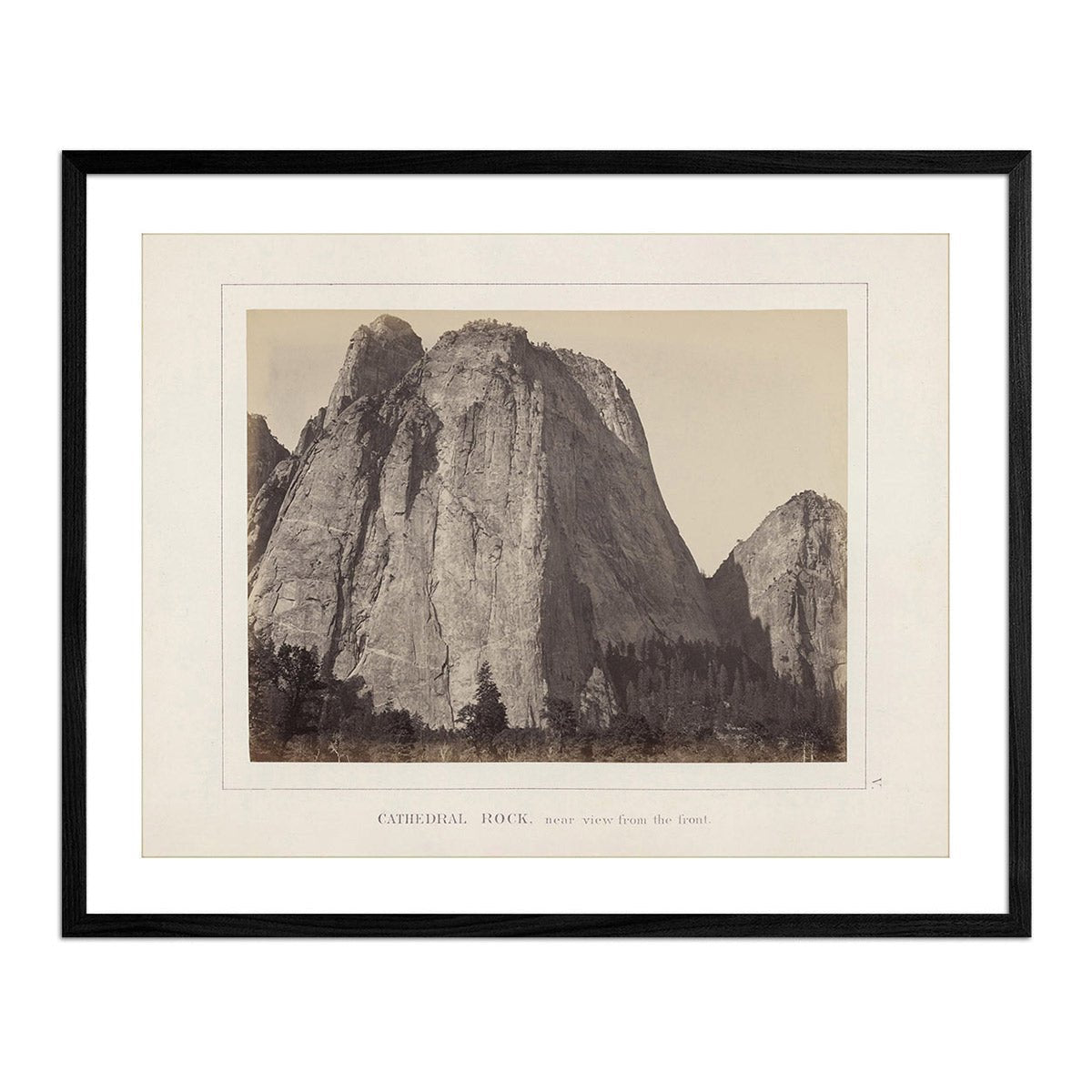 Cathedral Rock, Yosemite 1868 - Muir Way - Photograph