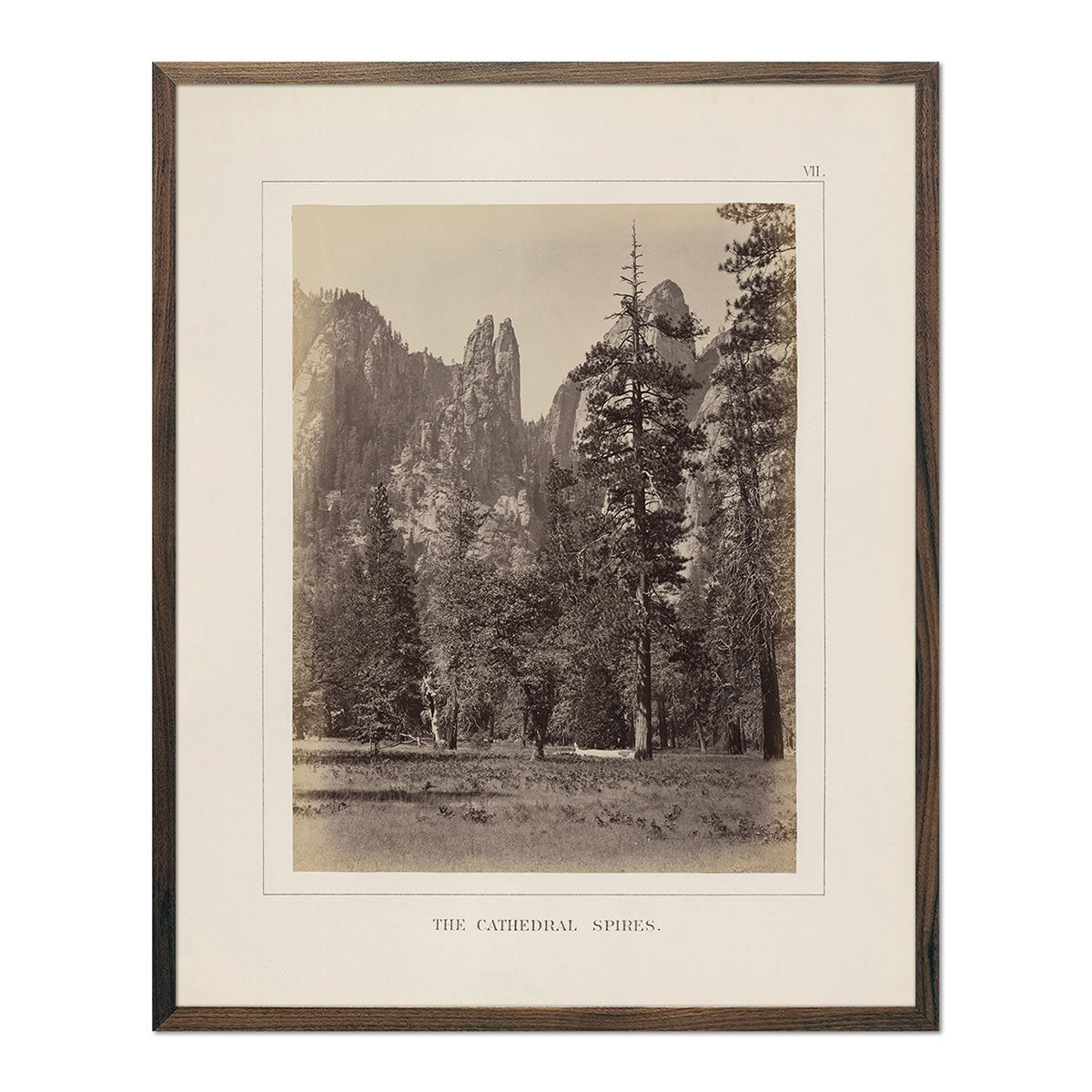 Cathedral Spires, Yosemite 1868 - Muir Way - Photograph