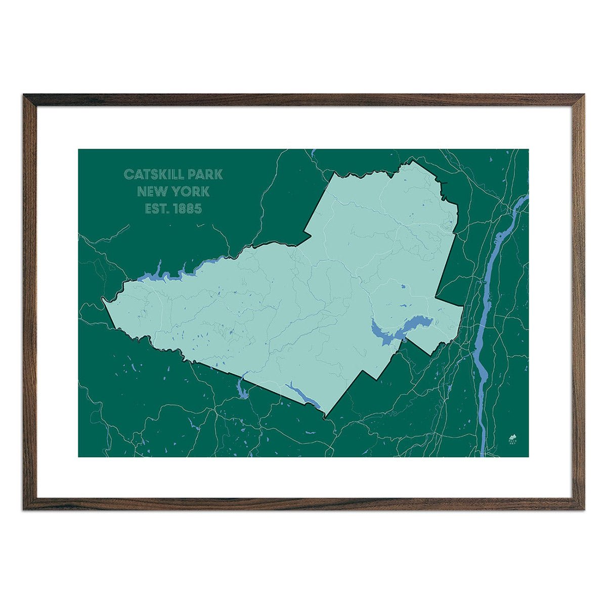 Catskill Park Map - Muir Way - National Park