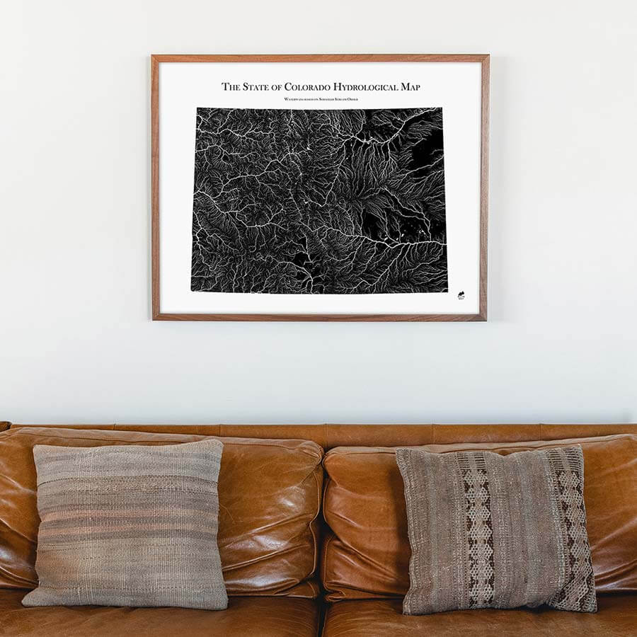 Colorado Hydrological Map - Muir Way - Hydrology