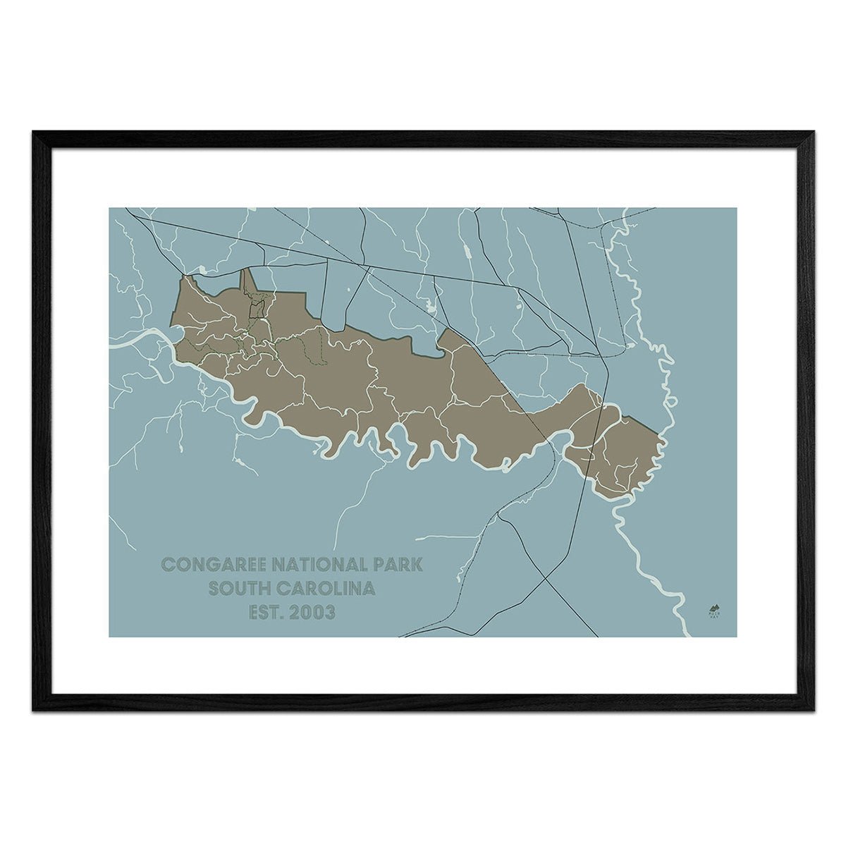 Congaree National Park Map - Muir Way - National Park