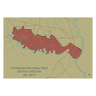 Congaree National Park Map - Muir Way - National Park