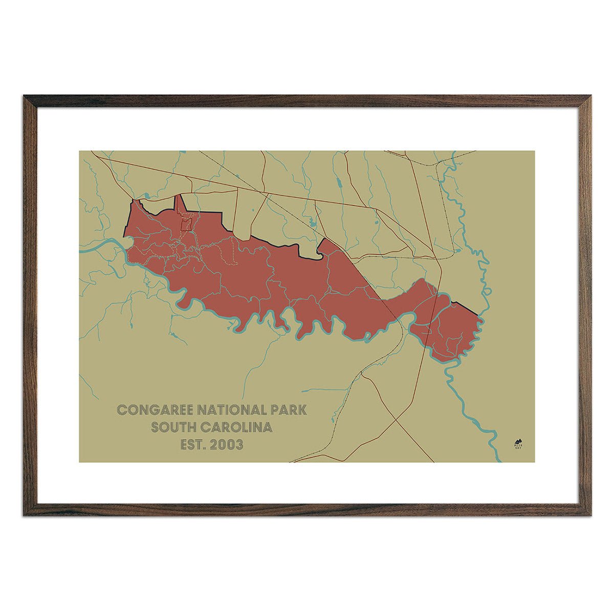Congaree National Park Map - Muir Way - National Park
