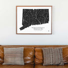 Connecticut Hydrological Map - Muir Way - Hydrology