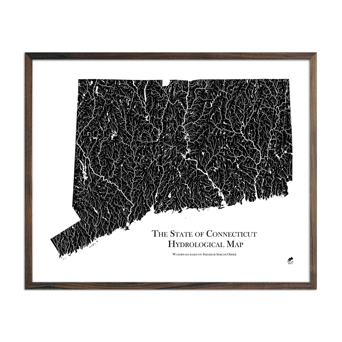 Connecticut Hydrological Map - Muir Way - Hydrology
