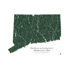 Connecticut Hydrological Map - Muir Way - Hydrology