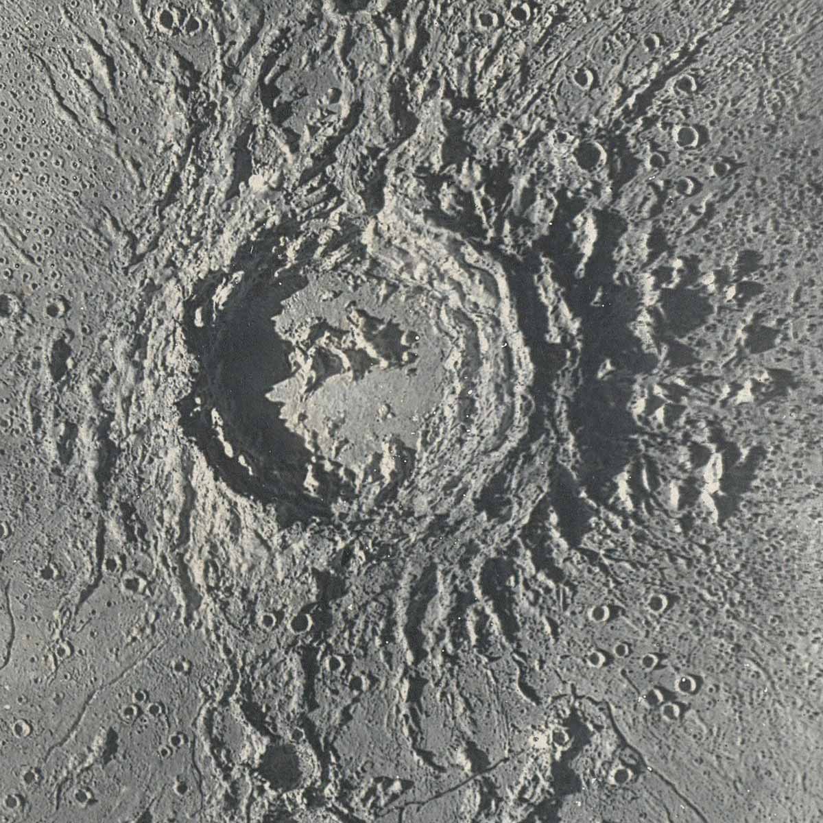 1874 Copernicus Moon Crater Print - Muir Way - Astronomy