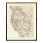 Cordilleras 1876 Topographic Map - Muir Way - Vintage Map