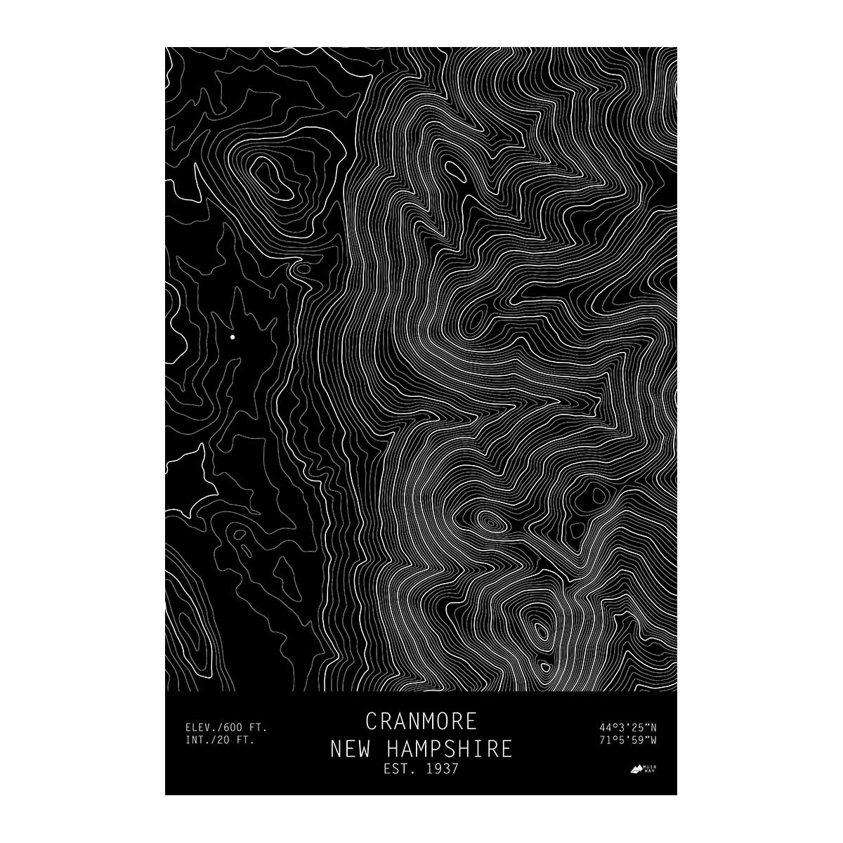 Cranmore, New Hampshire - Muir Way - TOPO Series