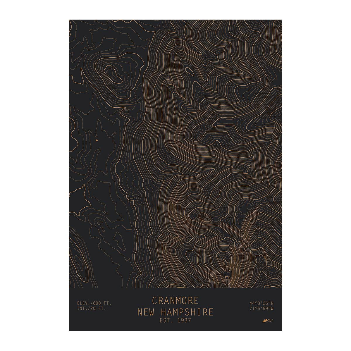 Cranmore, New Hampshire - Muir Way - TOPO Series