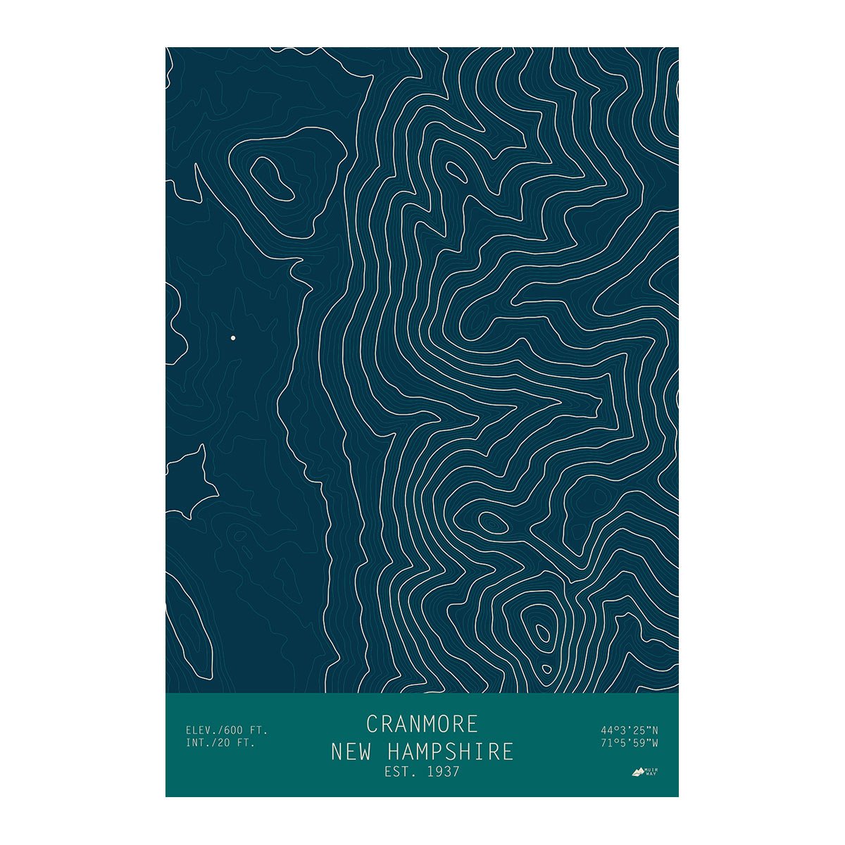 Cranmore, New Hampshire - Muir Way - TOPO Series