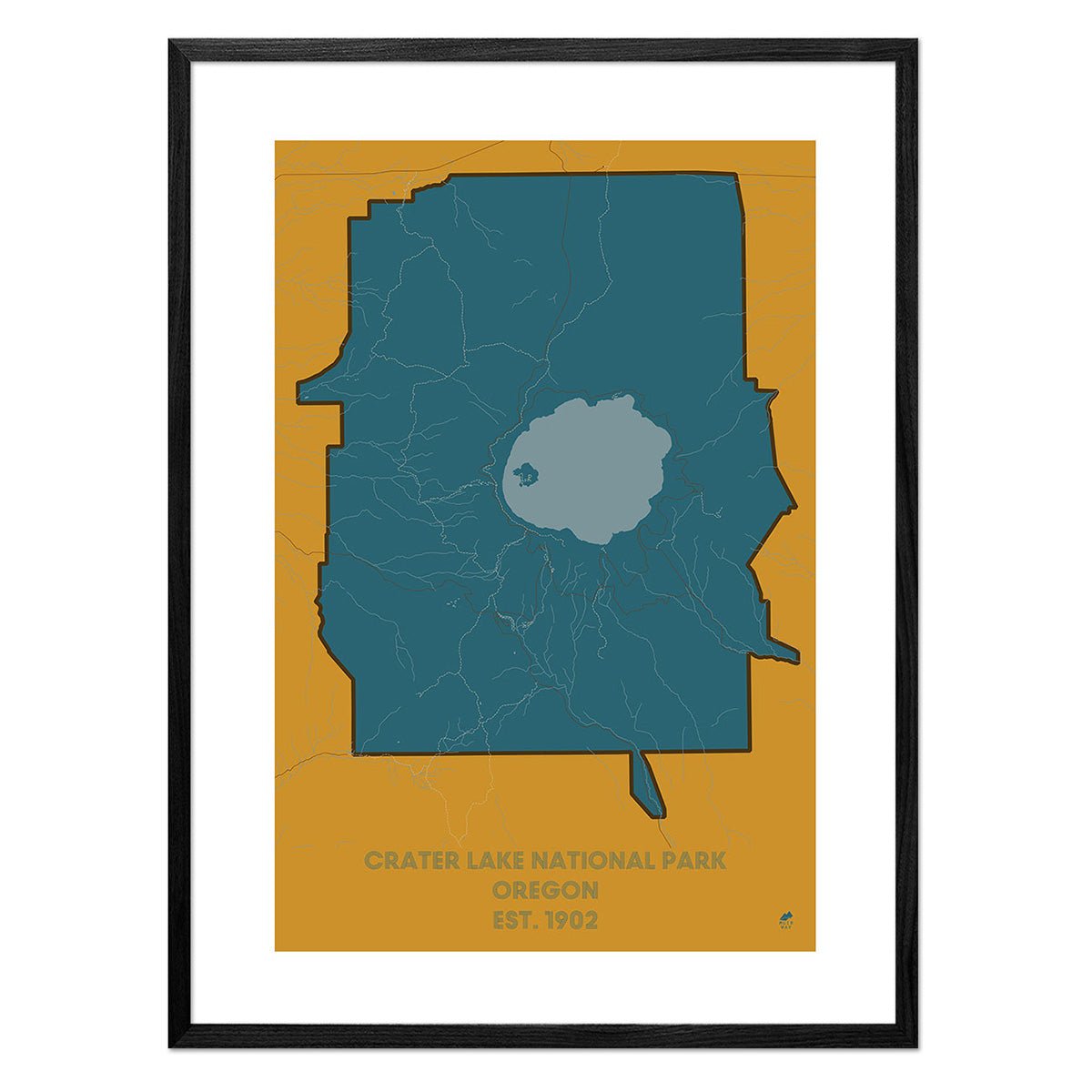 Crater Lake National Park Map - Muir Way - National Park