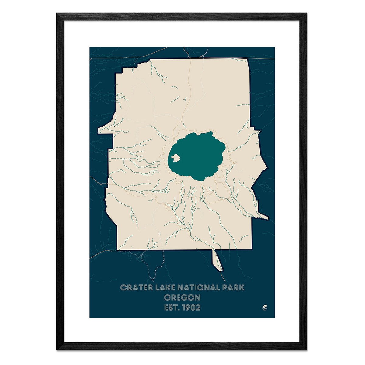 Crater Lake National Park Map - Muir Way - National Park