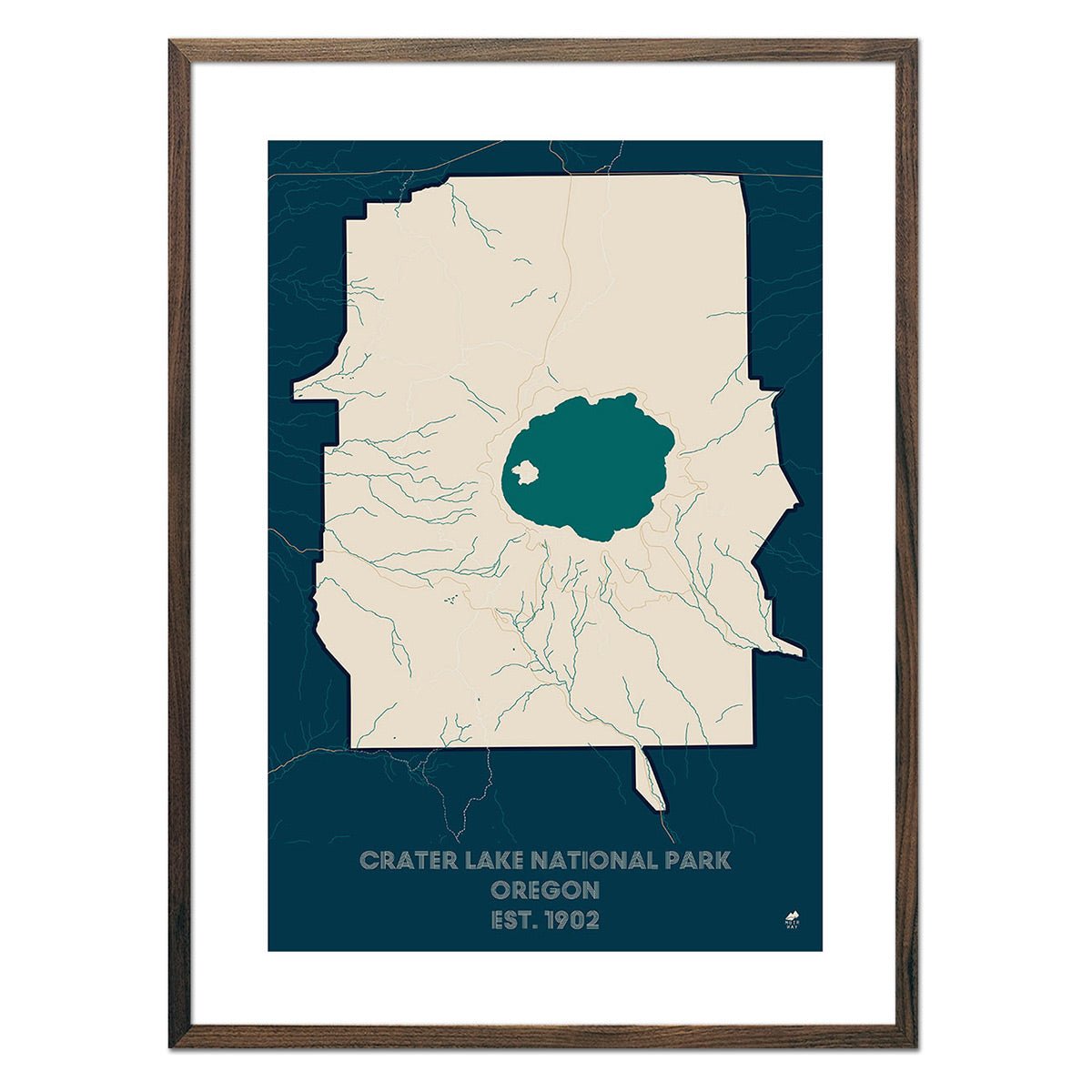 Crater Lake National Park Map - Muir Way - National Park