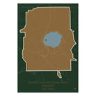 Crater Lake National Park Map - Muir Way - National Park