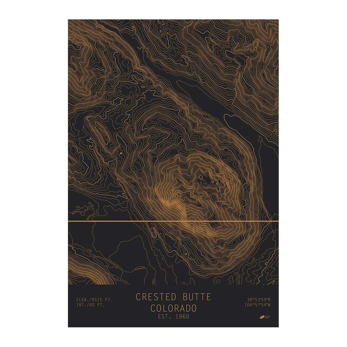 Crested Butte, Colorado - Muir Way - TOPO Series