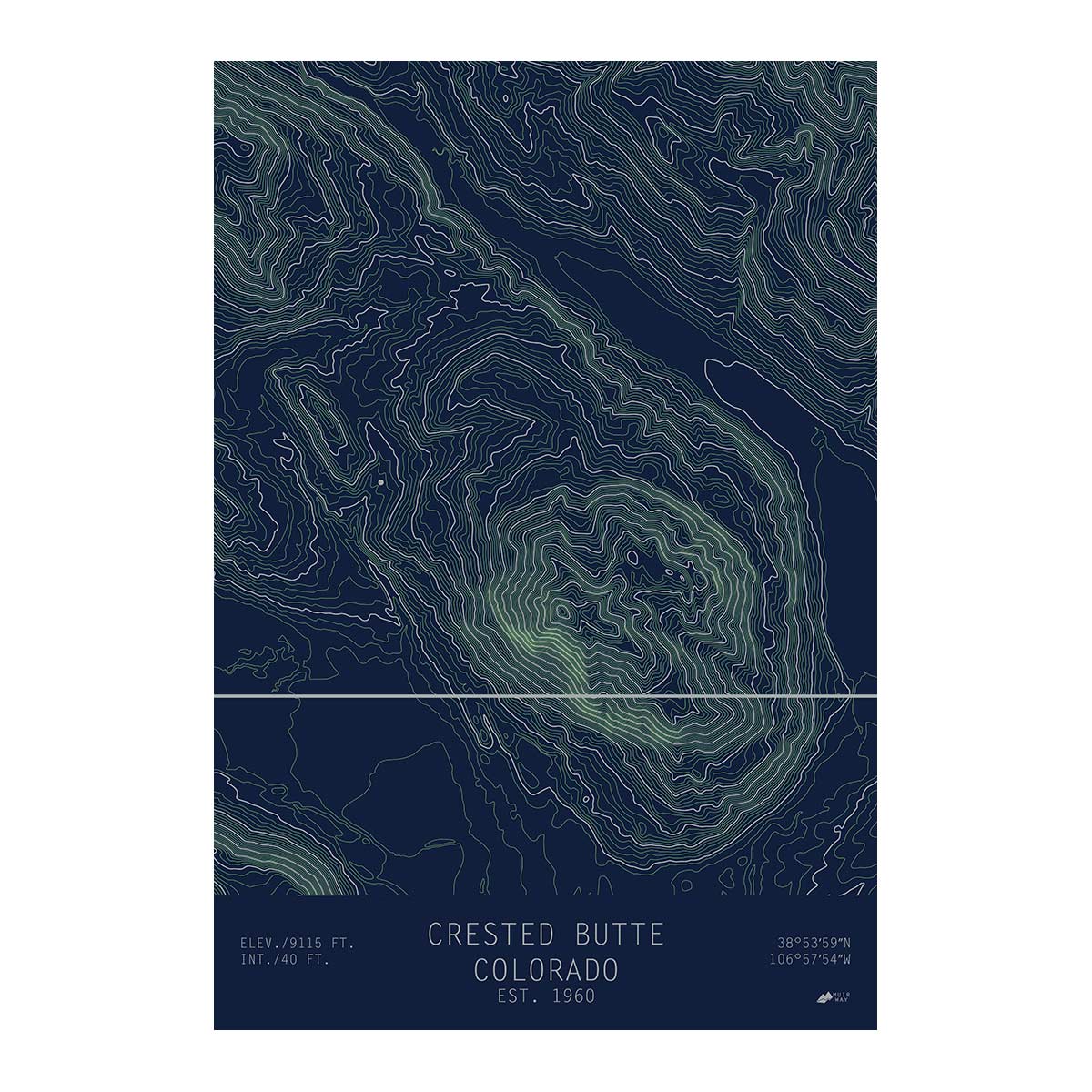 Crested Butte, Colorado - Muir Way - TOPO Series