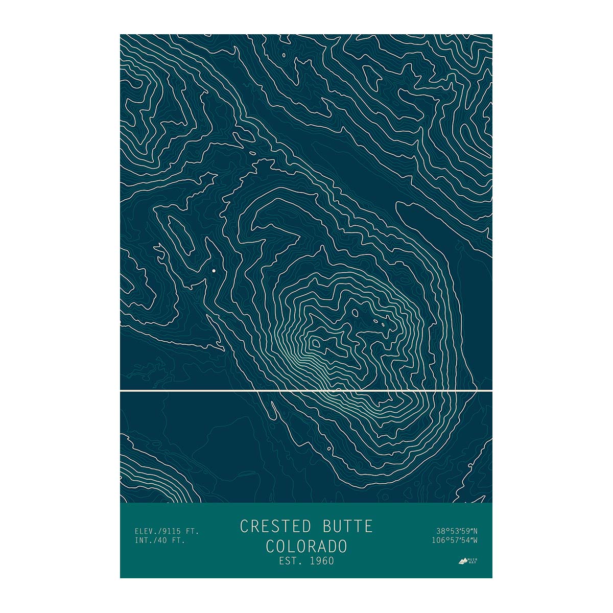 Crested Butte, Colorado - Muir Way - TOPO Series