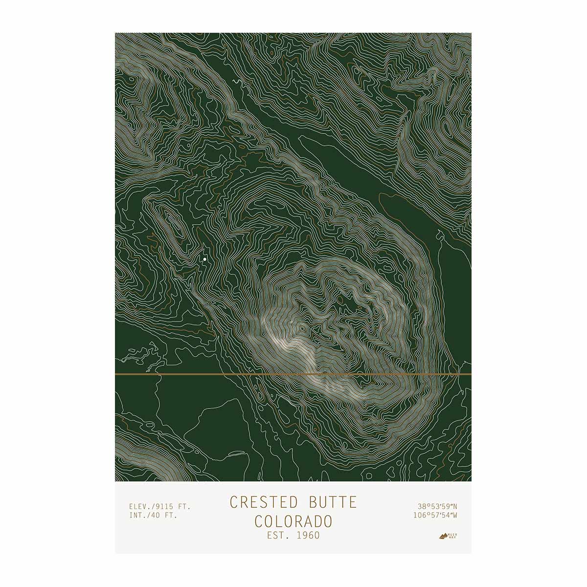 Crested Butte, Colorado - Muir Way - TOPO Series