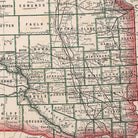 Dakota 1883 Map - Muir Way - Vintage Map