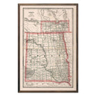 Dakota 1883 Map - Muir Way - Vintage Map