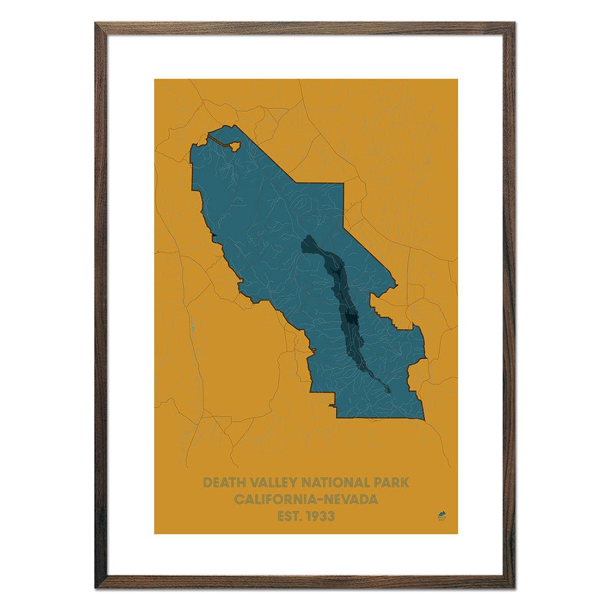 Death Valley National Park Map - Muir Way - National Park