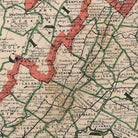 Delaware, Maryland, Virginia and West Virginia 1883 Map - Muir Way - Vintage Map